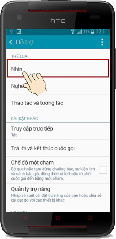 Chọn chế độ nhìn